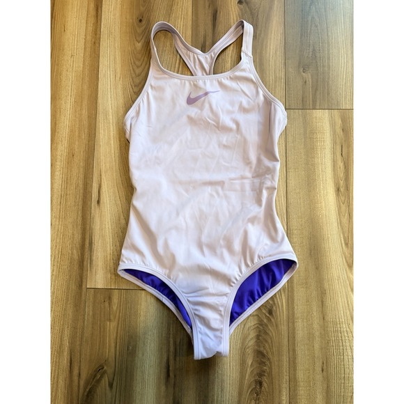 Nike Other - Nike  Kids Essential Lavender Racerback One-Piece Swim Suit Size Large 12-13 YRS